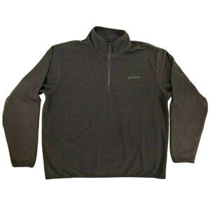 Eddie Bauer Outdoor Outfitter Mens XL Black Fleece Sweater Jacket
